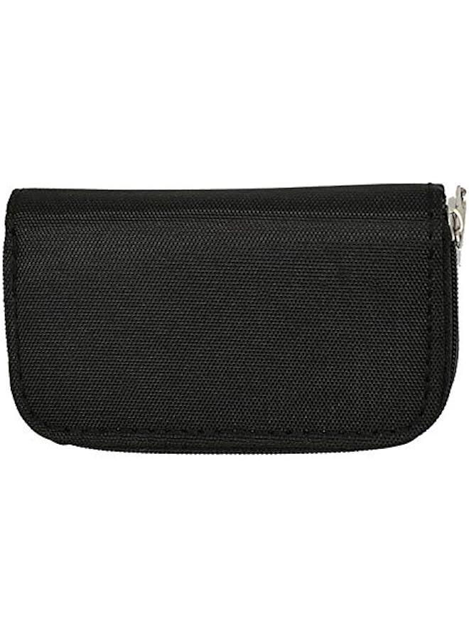 Memory Card Carrying Case - Suitable for Micro SD, Mini SD and 4X CF, Card Holder Bag Wallet for Media Storage Organization (Black)  - Image 3