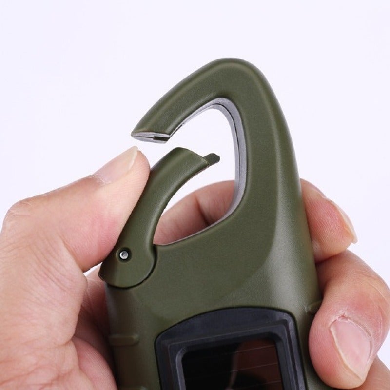 Solar hand-cranking multifunctional led mini household portable emergency light outdoor lighting camping flashlight(Black) - Image 5