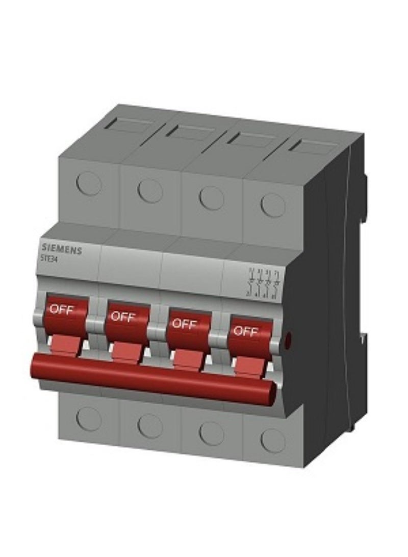 Siemens 5TE3 Switch Disconnector – High-Performance Isolator - 4 pole 100A - IEC 60947-3 Compliant - (Model-5TE3491-0RC) - Image 1