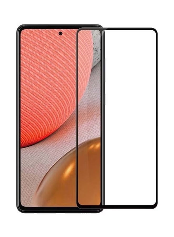 Tempered Glass Screen Protector For Samsumg Galaxy A72 Black - Image 1