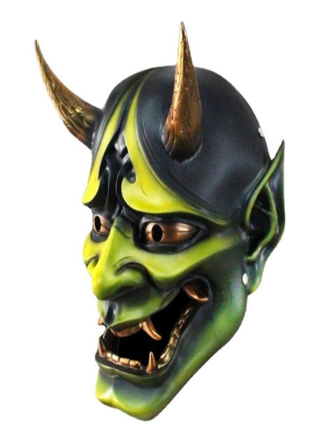 Gazaar Japanese Evil Demon Kabuki Hannya Mask, Decorative Cosplay Halloween Oni Samurai Kabuki Prajna Devil Mask, Japanese Hannya Mask, Samurai Demon Oni Face Cover, Halloween Cosplay Horror Face Cover (A) - Image 4
