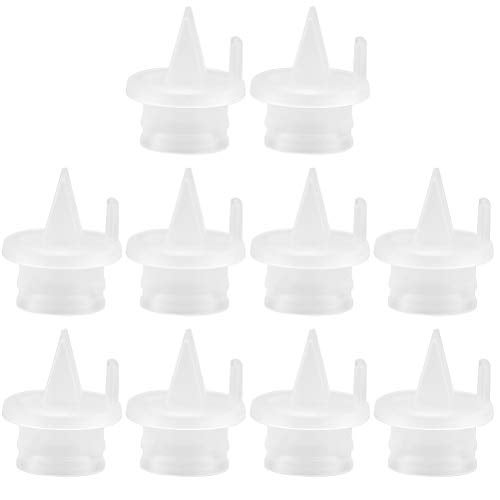 ROSENICE 10 Pcs Manual Electric Silicone Counterflow Duckbill Valve Breast Pump Replacement Accessories for Breastfeeding Mothers - Image 1