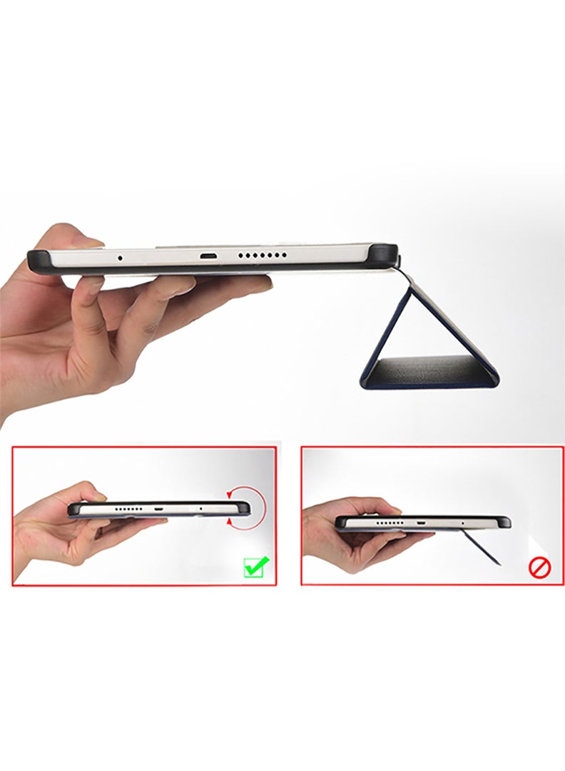 Theodor Protective Flip Case For Samsung Galaxy Tab A7 10.4 (2022) With Trifold Stand Auto Wake Sleep Shockproof CoverSummer vibes only copy - Image 3
