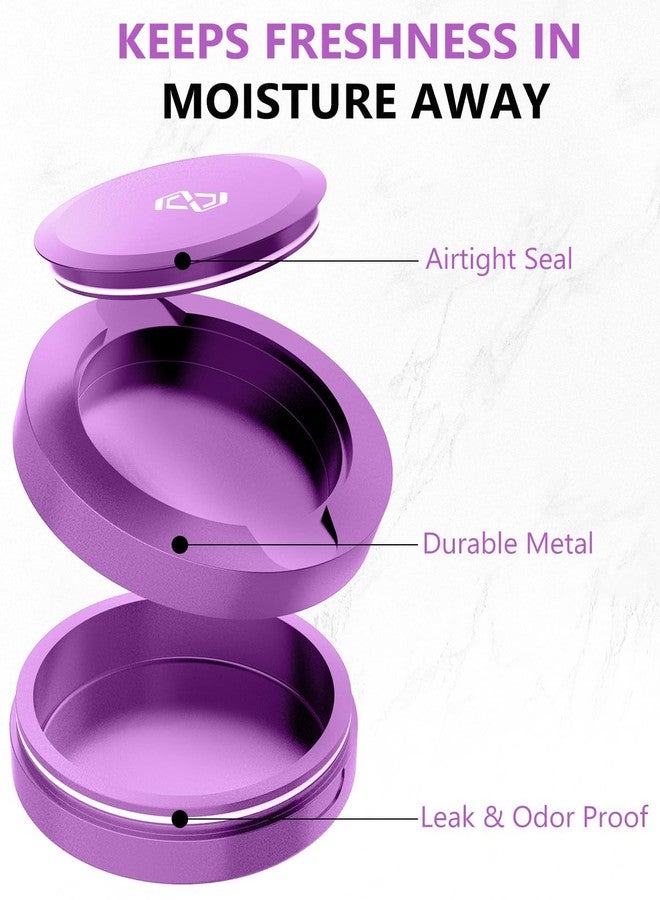 OZCHIN Metal Can for ZYN for Snus - 2 Cans - Portable Airtight Aluminum Odorless Container Odor Proof Screw-Top Lid Lock Smell Proof Multipurpose Storage Container for Spices, Coffee & Teas - Image 5