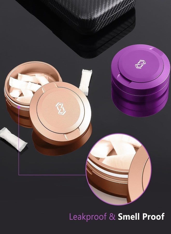 OZCHIN Metal Can for ZYN for Snus - 2 Cans - Portable Airtight Aluminum Odorless Container Odor Proof Screw-Top Lid Lock Smell Proof Multipurpose Storage Container for Spices, Coffee & Teas - Image 2