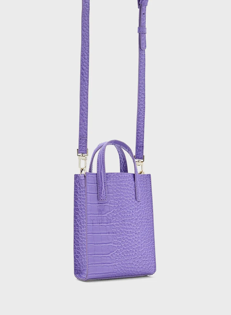 تيد بيكر Croccon Mini Icon Crossbody