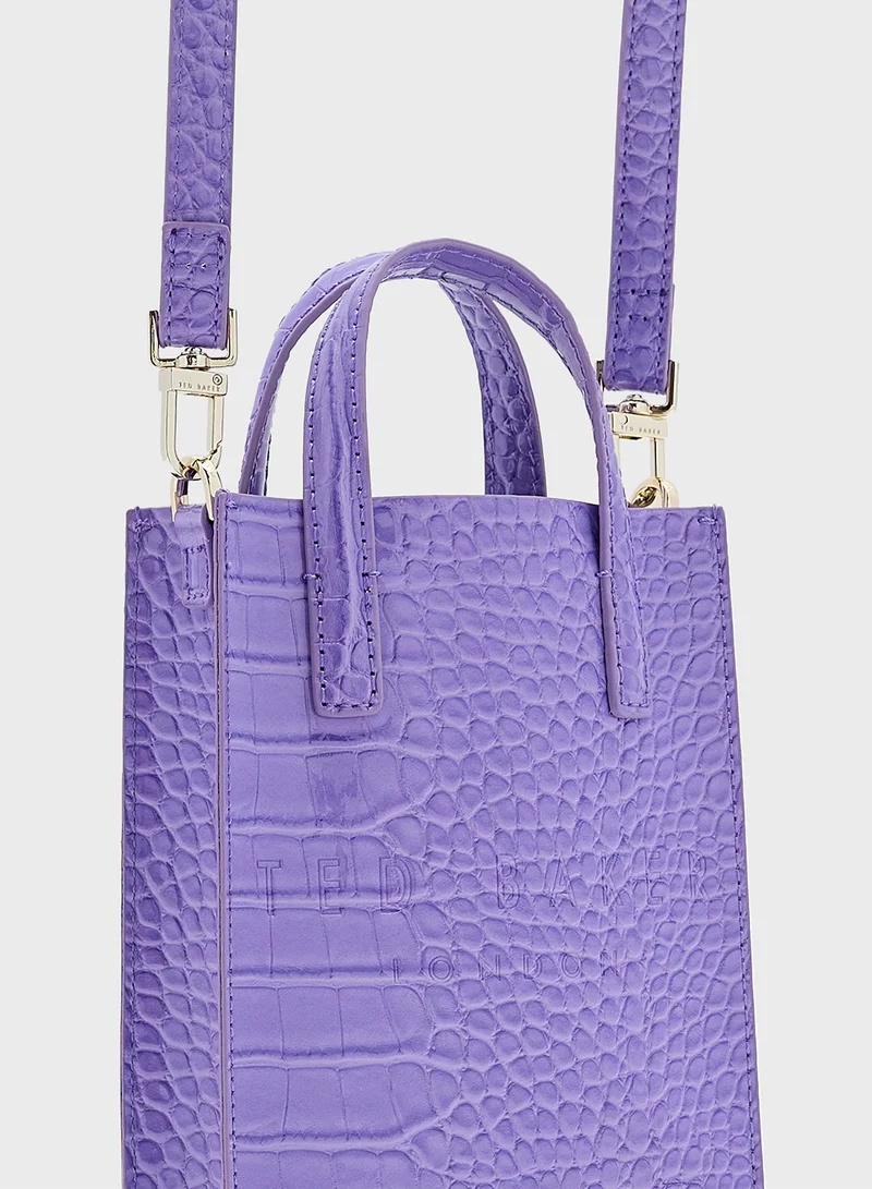 تيد بيكر Croccon Mini Icon Crossbody