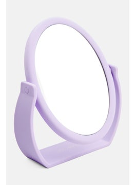 Olivia Rose Soft Touch Mirror With Handle, Lavender  - Image 2