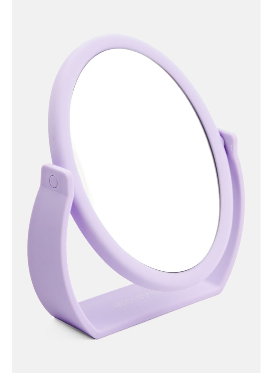 Olivia Rose - Soft Touch Mirror With Handle, Lavender - Image 1