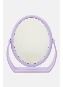 Olivia Rose Soft Touch Mirror With Handle, Lavender  - Image 1