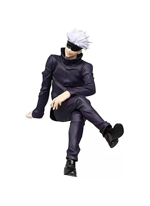 Anime Figure with Blindfold Cartoon Statue 13cm Anime PVC Character Model Action Figure Collectible Desktop Decorations