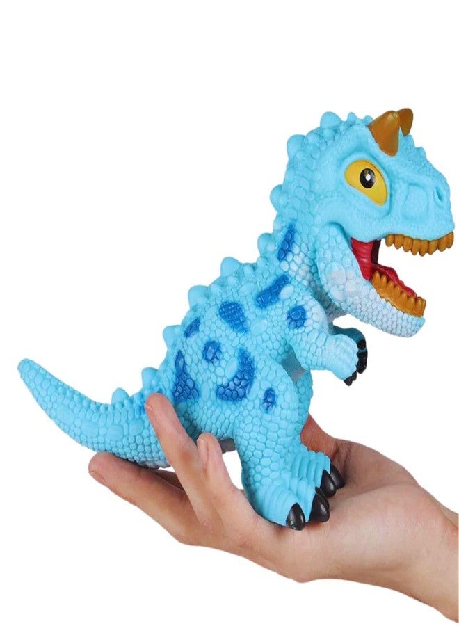 Mallexo ألعاب ديناصورات كرتونية من المطاط الناعم من ماليكسو للأطفال مع صوت، حجم كبير، نموذج ديناصورات من عالم الجوراسي، هدايا عيد ميلاد، مجسمات ديناصور تي ريكس، لعبة ديناصور للأطفال قطعة واحدة (كارنوتوروس). - Image 5