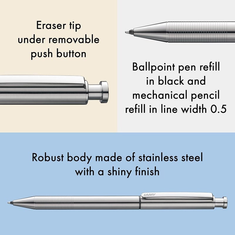 لامي قلم LAMY Twin Pen st Multisystem - من الفولاذ - Image 2
