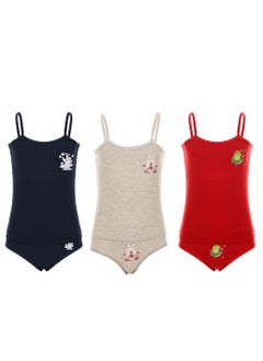 Bundle Of Three Girls Set Of Top & Pantie