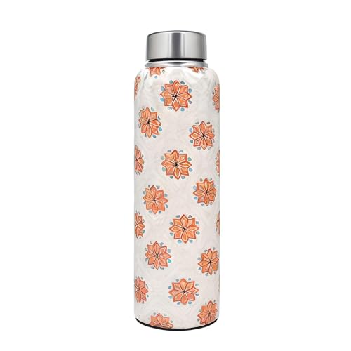 La' Forte Premium Stainless Steel Bottle & Tumbler Set – Lotus Blossom Design - Image 2
