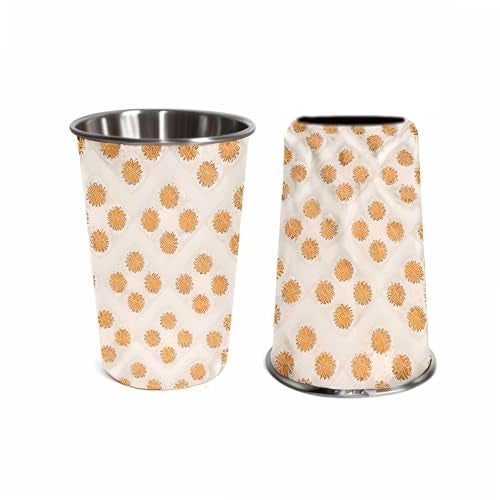 La' Forte Premium Stainless Steel Bottle & Tumbler Set – Lotus Blossom Design - Image 3