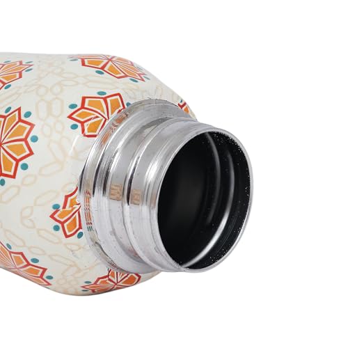 La' Forte Premium Stainless Steel Bottle & Tumbler Set – Lotus Blossom Design - Image 4