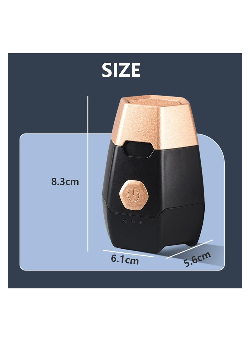 راكسوم مبخرة كهربائية صغيرة بخور سيارة مبخرة دخون بخور ناشر رائحة ديكور المنزل، أسود - Image 5