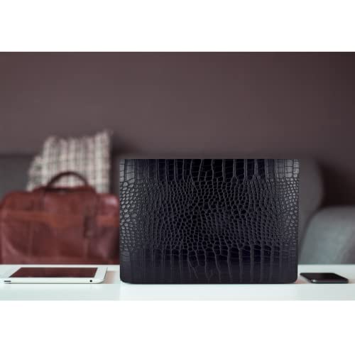 KEROM Compatible for Crocodile MacBook Air 13 inch Case 2025-2022 M4 M3 M2 A3240 A3113 A2681, Crocodile Skin Aligator Skin PU Leather Hard Shell & Keyboard Cover for MacBook Air 13.6 inch Case, Black - Image 5