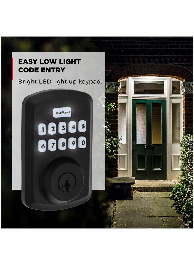 Kwikset Kwikset 9250TRS-L03S Transitional Powerbolt 2 Electronic SmartCode Deadbolt SmartKey with RCAL Latch and RCS Strike Lifetime Brass Finish  - Image 3