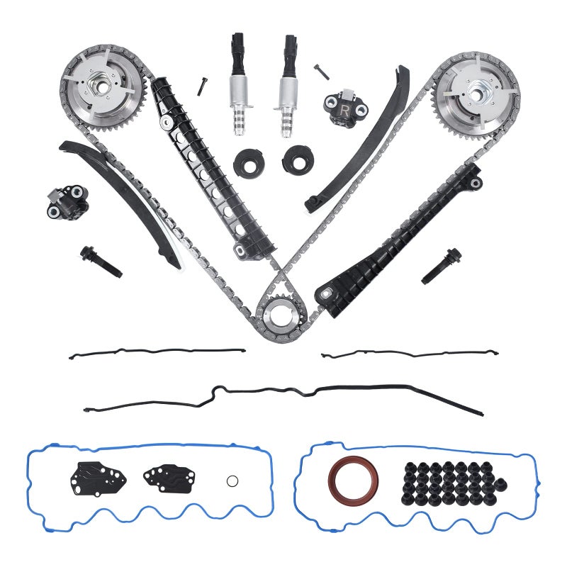 SUSUCAR 54 Timing Chain Kit Cam Phaser Repair Kit VVT Valves for 20042011 Ford F150 F250 F350 Super Duty Lincoln Navigator 54L 3V 24 Valve Triton 3R2Z6A257DA