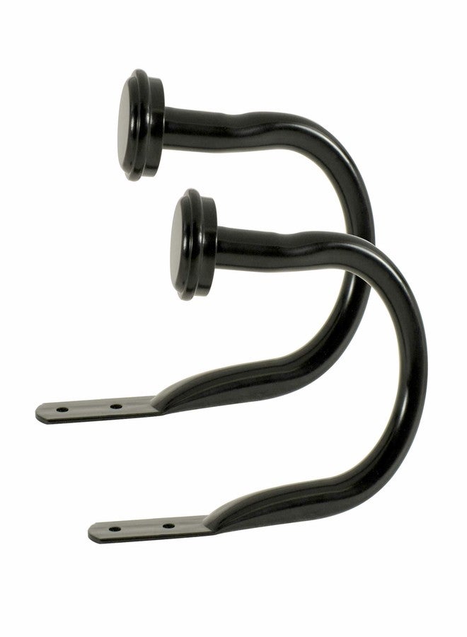 Decopolitan Cap Curtain Holdback, Black Espresso - Image 1