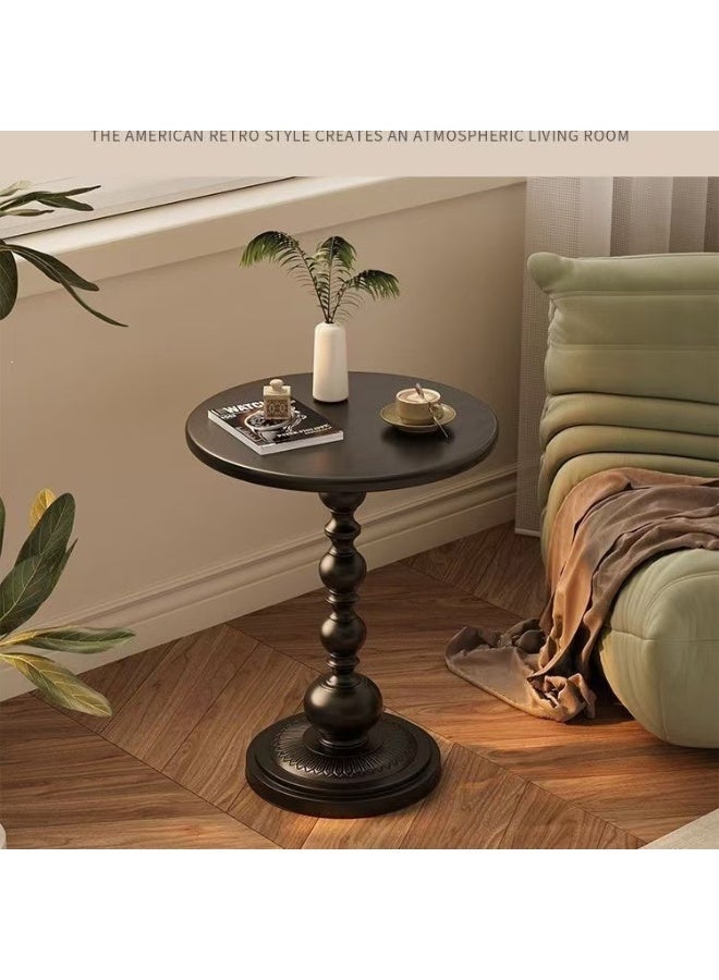 EXCLIFE Sofa side table, simple small coffee table, bedside round table, coffee table, suitable for living room, bedroom, office - Image 3
