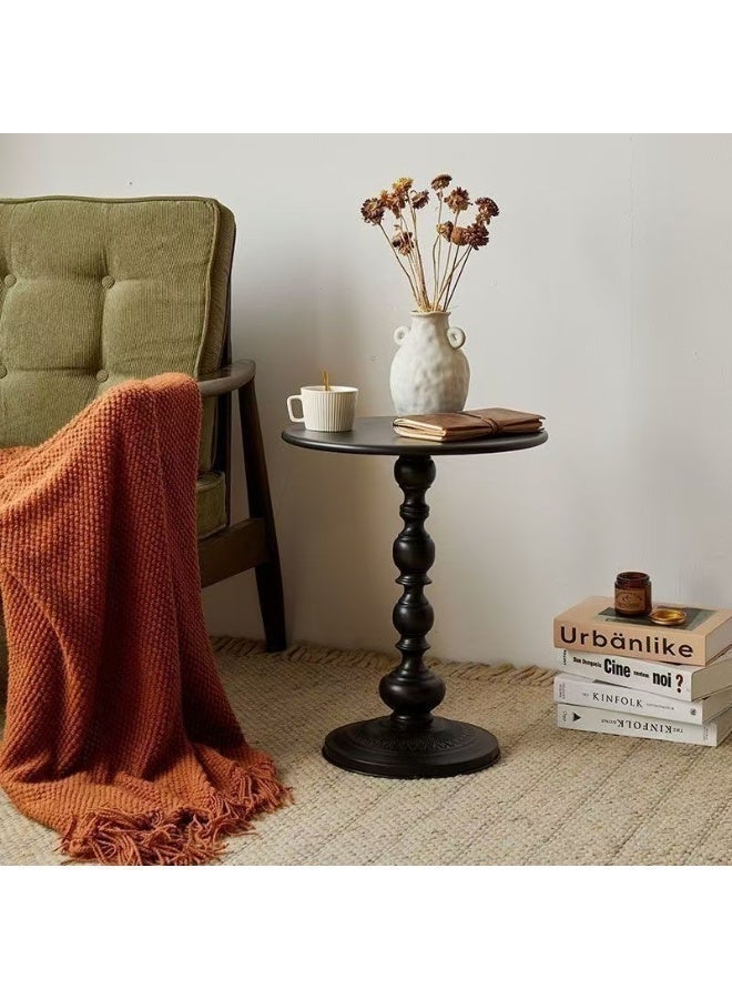 EXCLIFE Sofa side table, simple small coffee table, bedside round table, coffee table, suitable for living room, bedroom, office - Image 4