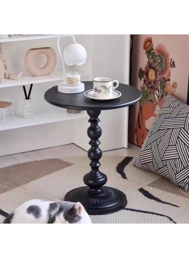 EXCLIFE Sofa side table, simple small coffee table, bedside round table, coffee table, suitable for living room, bedroom, office - Image 2