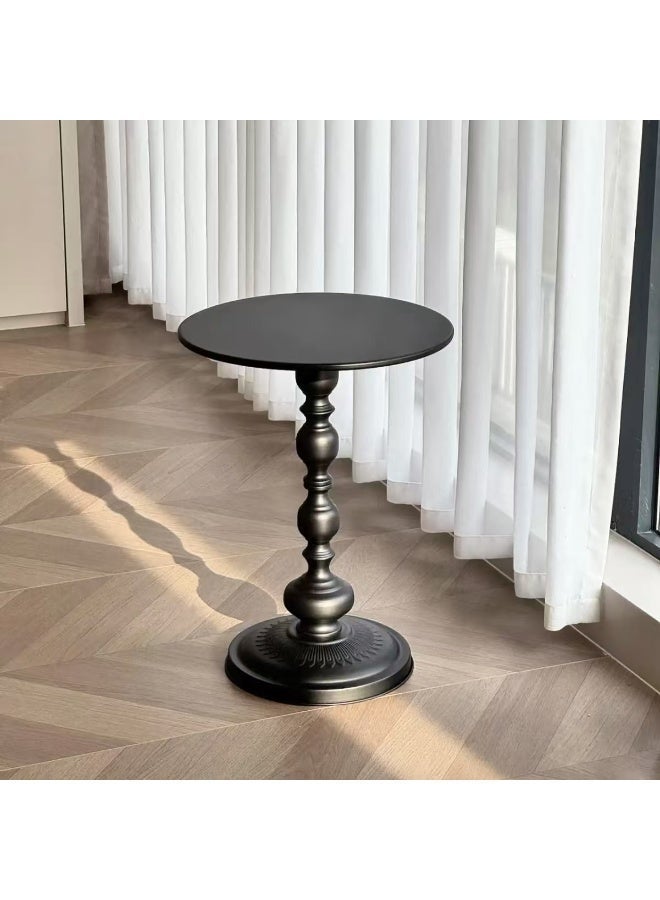 EXCLIFE Sofa side table, simple small coffee table, bedside round table, coffee table, suitable for living room, bedroom, office - Image 1