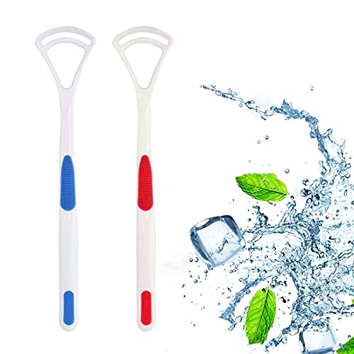 Nurpi Plastic Tongue Cleaner for Adults and Kids Fights Bad Breath Oral Care Tongue Cleaner, Easy to Use Travel Friendly- Pack of 2 - Image 1