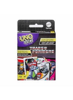 Mattel Games Uno Flip Transformers Card Game  - Image 1