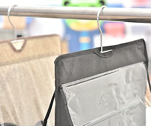 Honexa Hanging Handbag Organizer DustProof Storage Holder Bag Wardrobe Closet for Purse Clutch with 6 Larger Pockets Black Pack 1 - Image 5