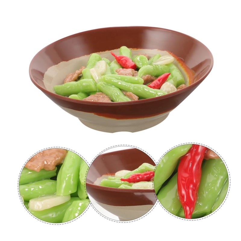 Realistic Artificial Food Model Simulated Beans With Pork For Restaurant Decoration Film Prop - Image 4