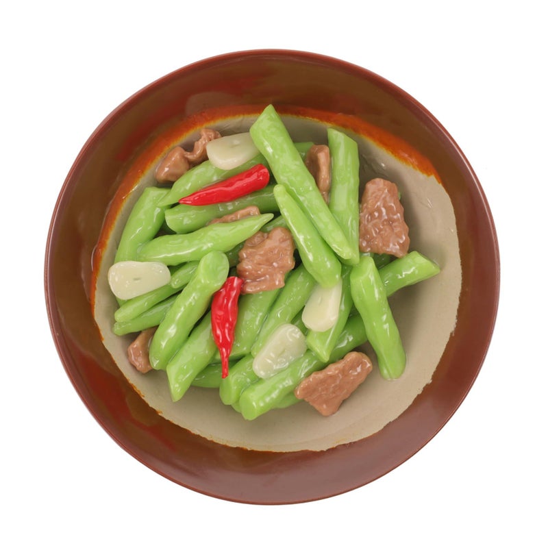 Realistic Artificial Food Model Simulated Beans With Pork For Restaurant Decoration Film Prop - Image 2