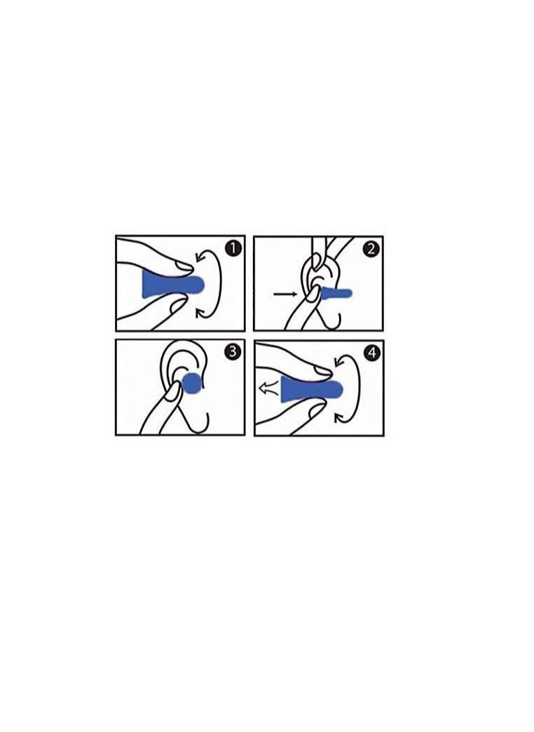 HASPRO Ultra Soft Foam Earplugs, Best Earplugs for Noise Canceling, Snoring, Work, DIY, Noise Reduction SNR 38dB (Pack of 10, Blue)