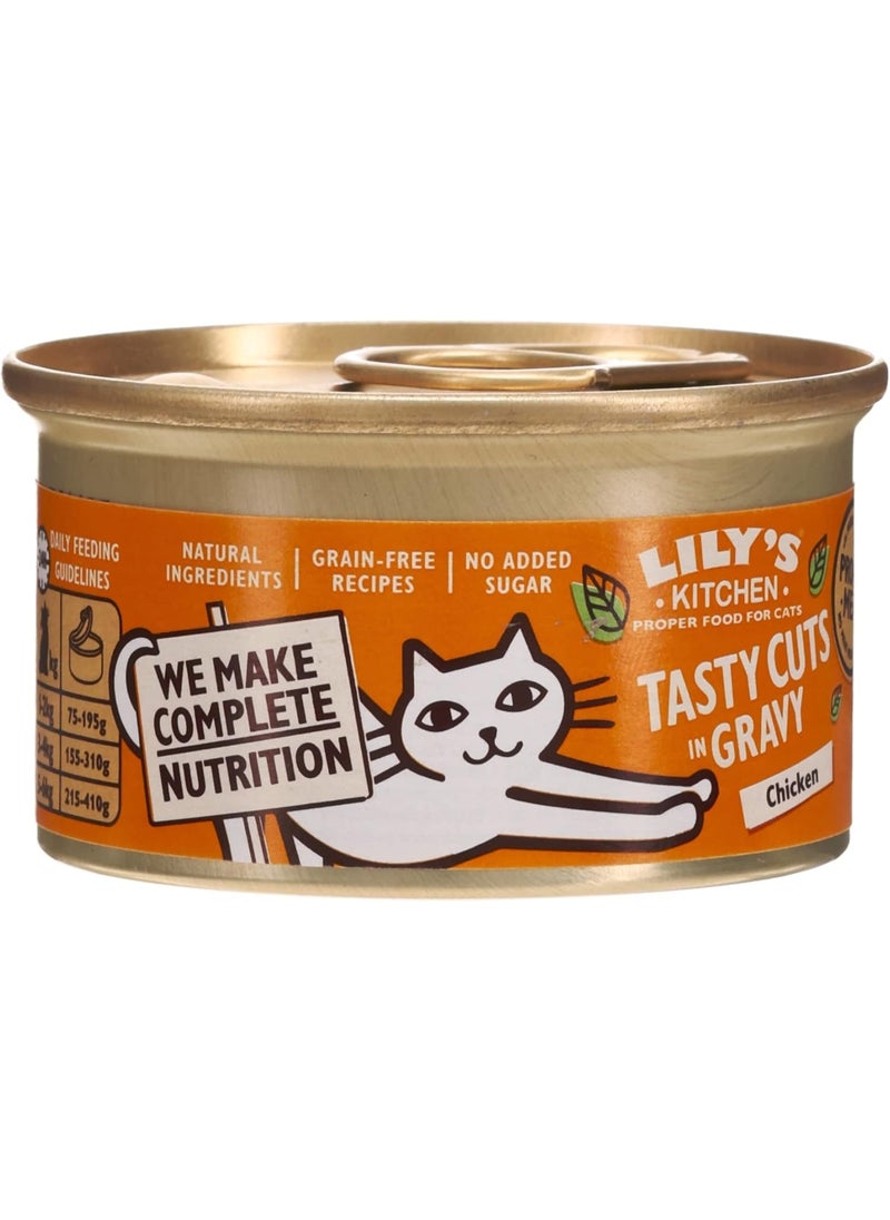 ليلي كيتشن Lily's Kitchen Tasty Cuts Chicken Wet Cat Food 85g X 6pcs  - Image 1