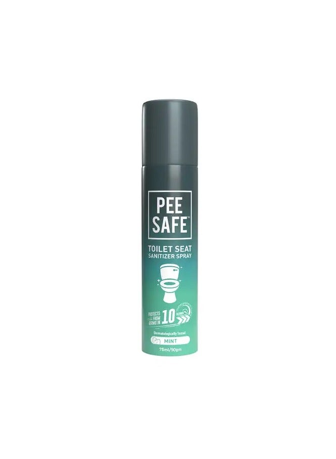 Pee Safe Toilet Seat Sanitizer Spray With Mint 75 Ml - Image 1