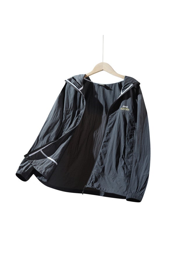 Jeep Upf50+ Sun Protection】summer Lightweight Ice Silk Breathable Kids Sun Protection Jacket, Cool To The Touch And Skin-friendly - Image 2