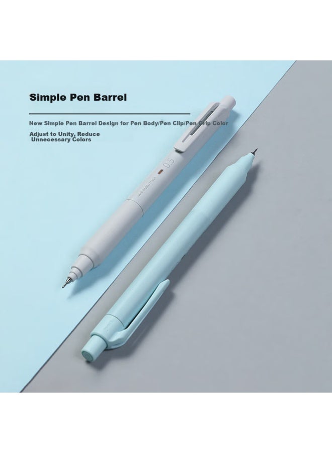 Uni قلم رصاص ميكانيكي ميتسوبيشي (يوني) كورو توغا النسخة المطورة بتقنية سوداء مع رصاص دوار ذاتيًا 0.5 مم للكتابة والرسم للطلاب M5-Ks عمود أزرق - Image 1