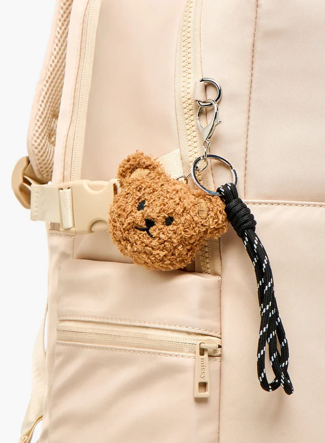 ميسي حقيبة ظهر صلبة بأشرطة كتف قابلة للتعديل وإغلاق بسحاب