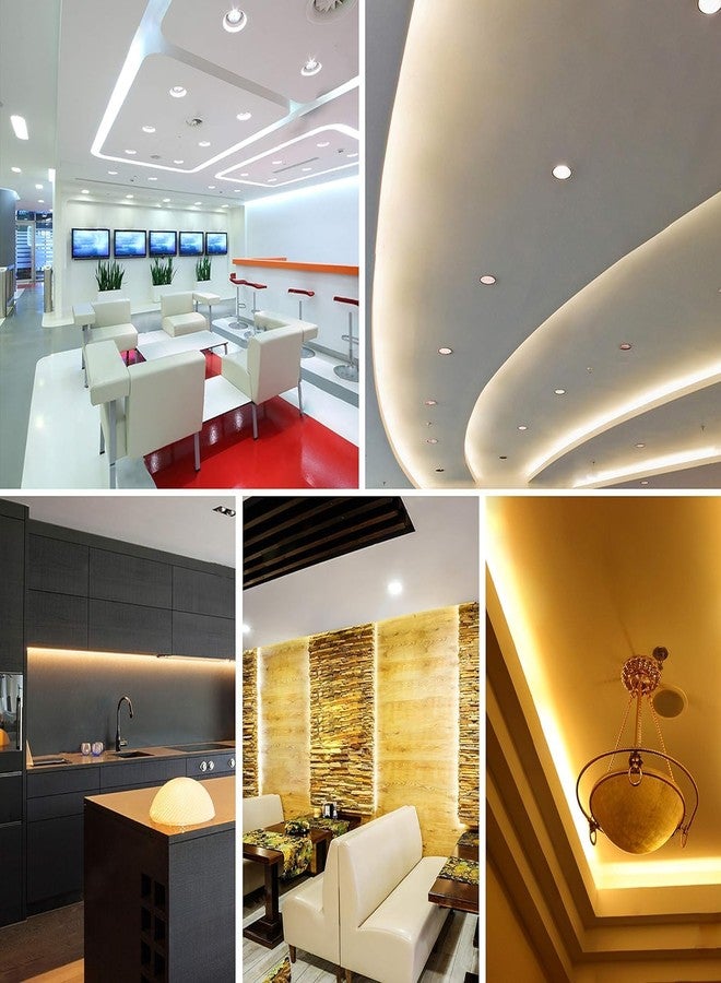 ويبرو شريط إضاءة LED من ويبرو جارنيت بقوة 25 واط | أبيض دافئ | إضاءة مخفية بطول 5 أمتار مع مشغل 2 أمبير | 300 مصباح LED | شريط إضاءة للمنزل والمكتب والاستخدام الداخلي | مناسب للأسقف المعلقة ووحدات التلفزيون والمطابخ | عبوة من قطعة واحدة - Image 4