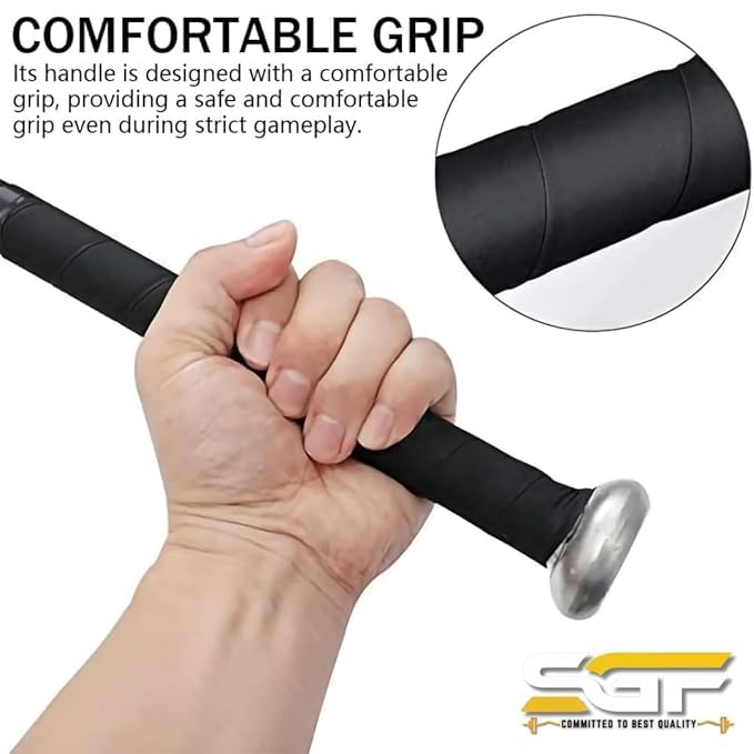 SGF Aluminium Base Ball Bat International Standards 30" Aluminium Baseball Bat Heavy Quality Non-Slip Aluminium Baseball Bat Metal Baseball Stick(Assorted Colour) (Multicolor, 30 INCH) - Image 4