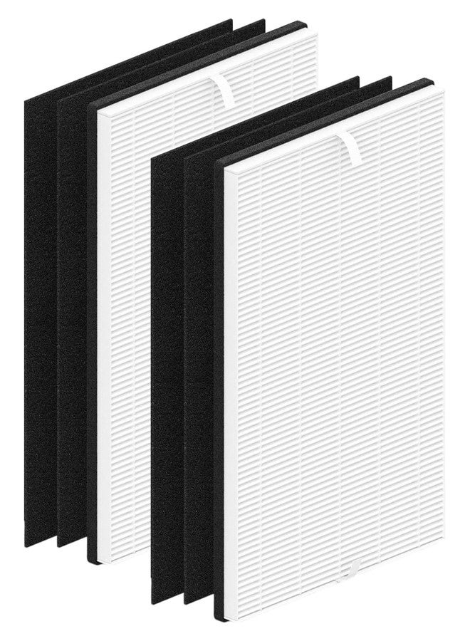 HALIEVE MD1-0043 Replacement Filter Compatible with Sharper Image PURIFY 3 Air Purifier Pre-Filter HEPA & Activated Carbon Filter for Bedroom Home Large Room, 2 Pack - Image 1