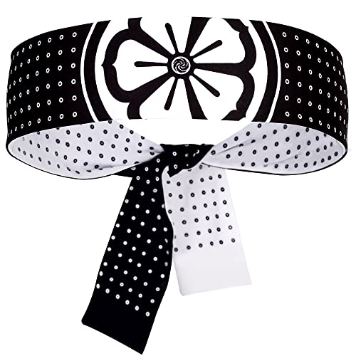 5Chaos Miyagi Do Karate Kid Headband Costume, Daniel Larusso Head Tie for Boys Men Girls Women, Lotus Ninja Halloween Hachimaki Bandana Sweatband for Cosplay - Image 1