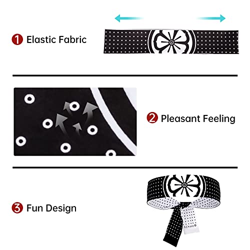 5Chaos Miyagi Do Karate Kid Headband Costume, Daniel Larusso Head Tie for Boys Men Girls Women, Lotus Ninja Halloween Hachimaki Bandana Sweatband for Cosplay - Image 4