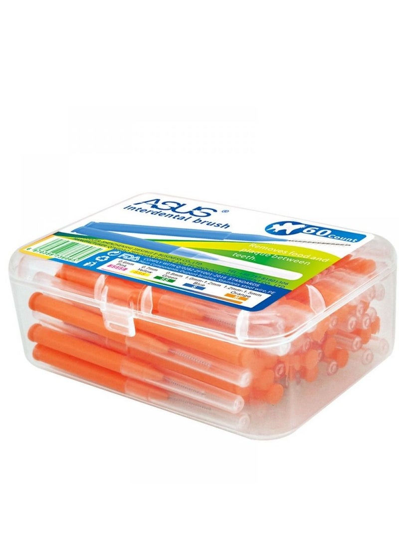 أسوس 60 فرع 1.2-1.5mm البرتقالي فرشاة الأسنان - Image 2