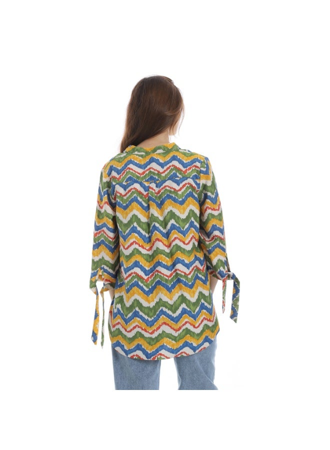 Coctail 5731-blouse-blue  - Image 3