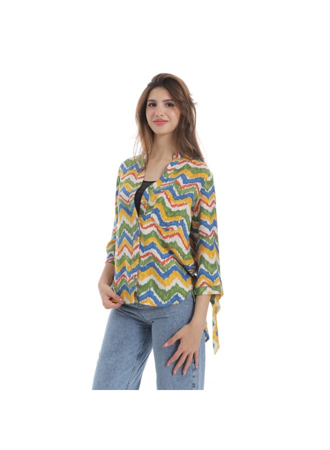 Coctail 5731-blouse-blue  - Image 2