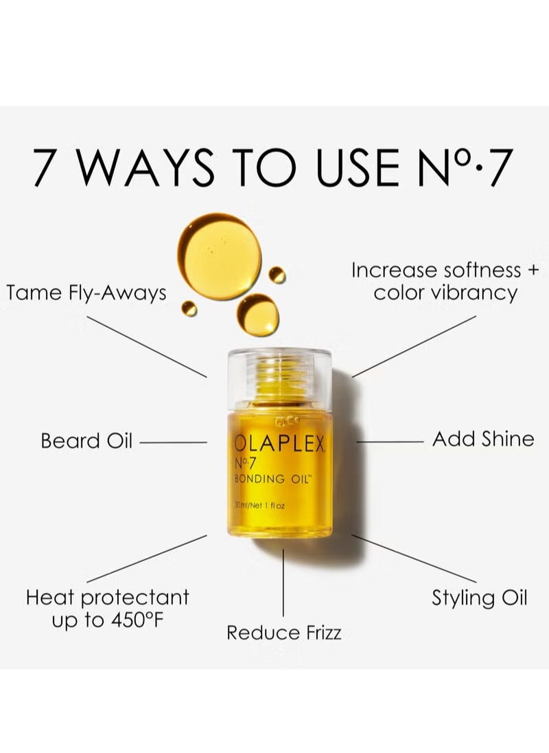 Generic - OLAPLEX No.7 Bonding Oil, 30ml, hair treatment oils, Nourishing Treatment for Split Ends and Dry Scalp for All Hair Types, Nourish & Repair for All Hair Types, Yellow - Image 1